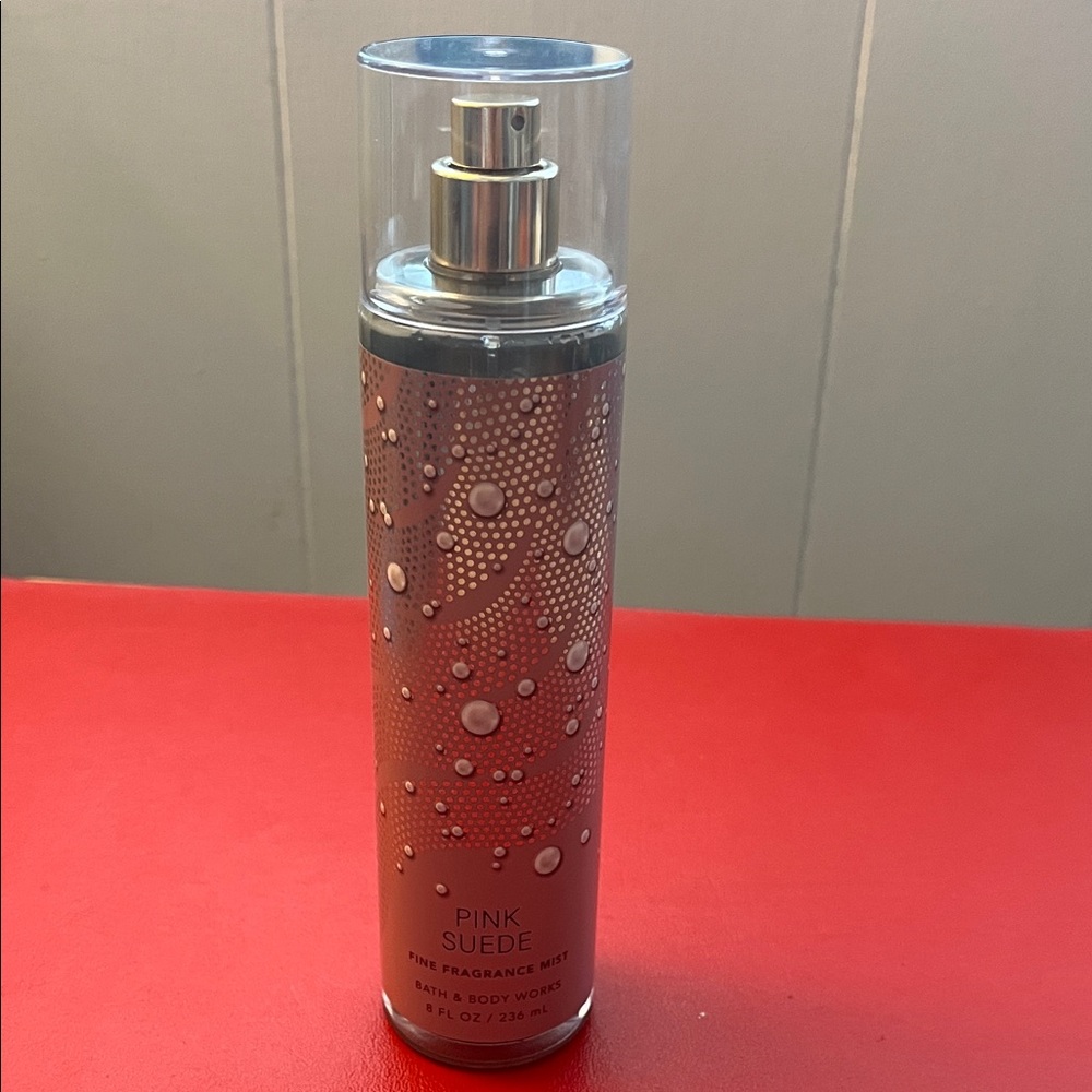 Bath & Body Works Pink Suede Fine Fragrance Body Spray Mist, Warm Vanilla Sugar